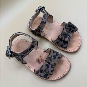Freshly Picked Toddler Sandals – Leopard‎ Print Suede – Size 7